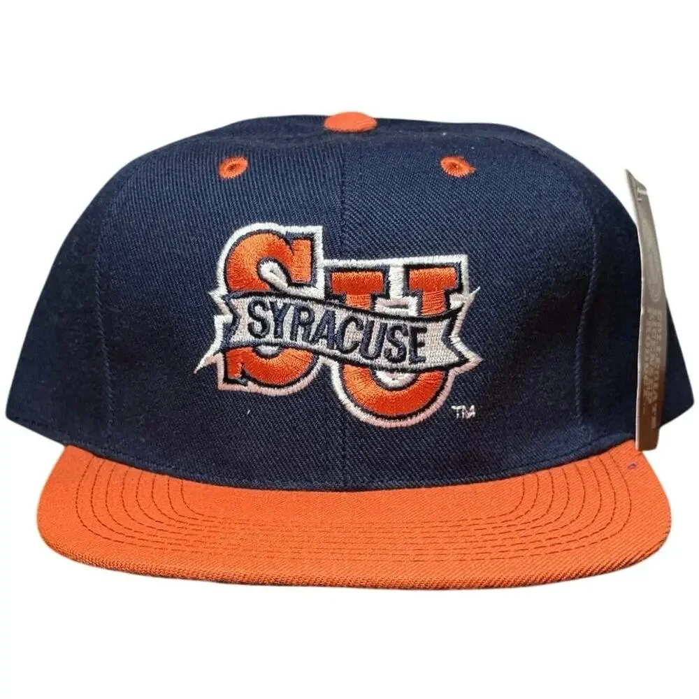 Vintage The G Cap Syracuse Orangemen Snapback Hat NWT Green Underbrim Navy